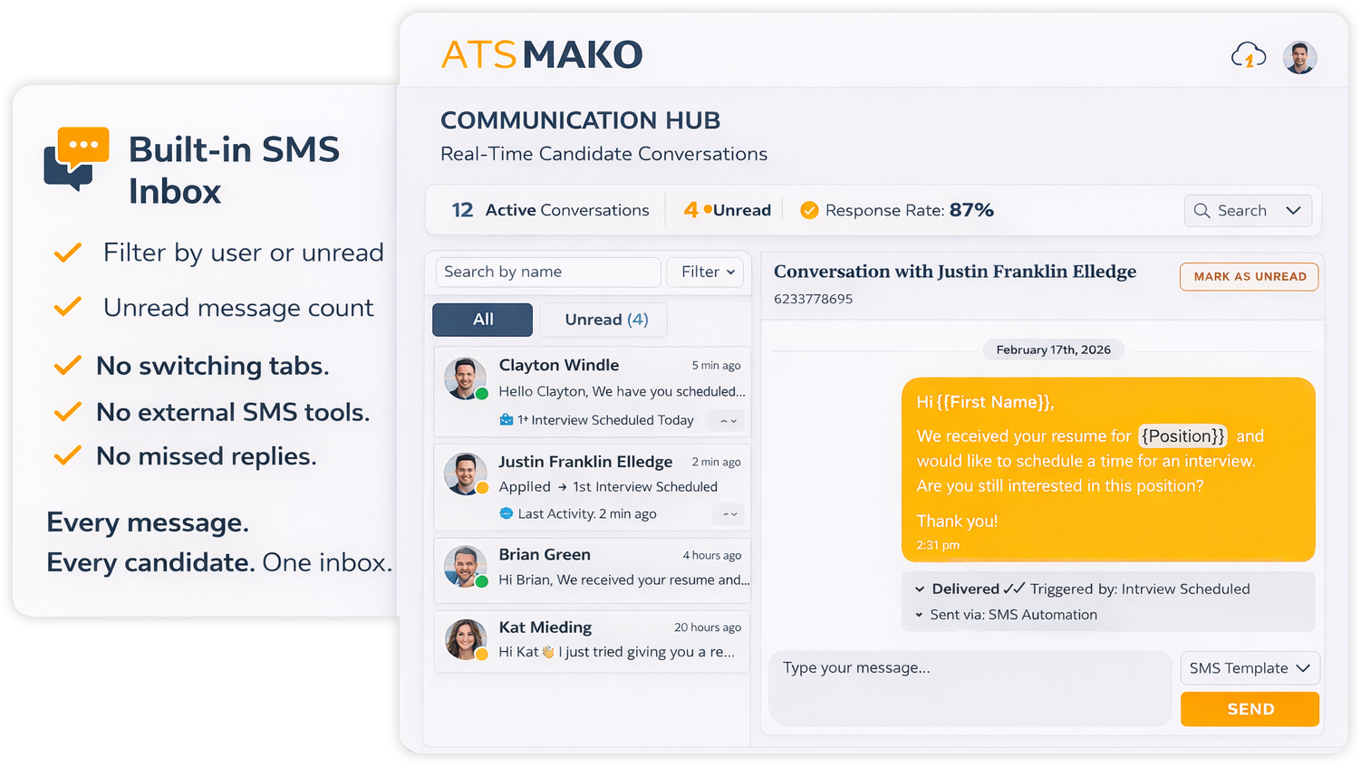 All candidate communication in one system